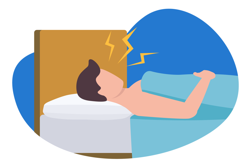 Man snurkt in rugligging